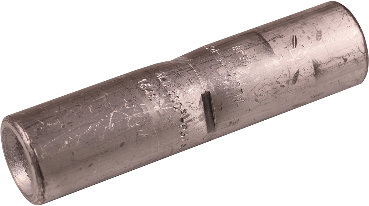 Stoßverbinder aus Aluminium mit Anschlag 300-400 mm²