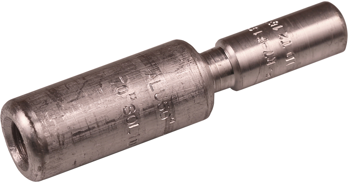 Stoßverbinder mit Zwischenwand aus Aluminium für unterschiedliche Querschnitte 16-400 mm²